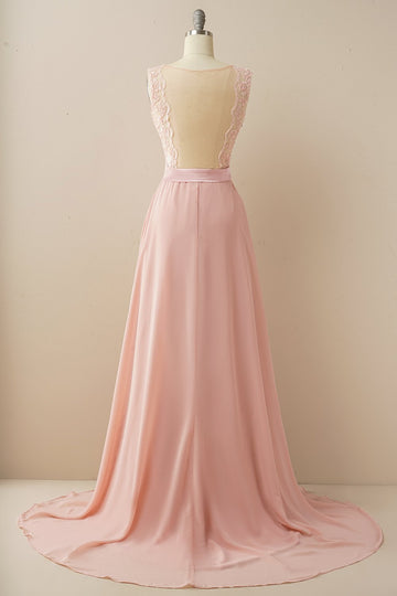 Vestido de baile longo applique